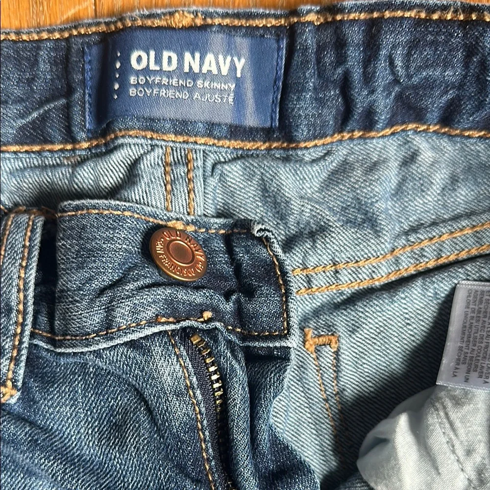 Old Navy Blue Boyfriend Skinny Jeans